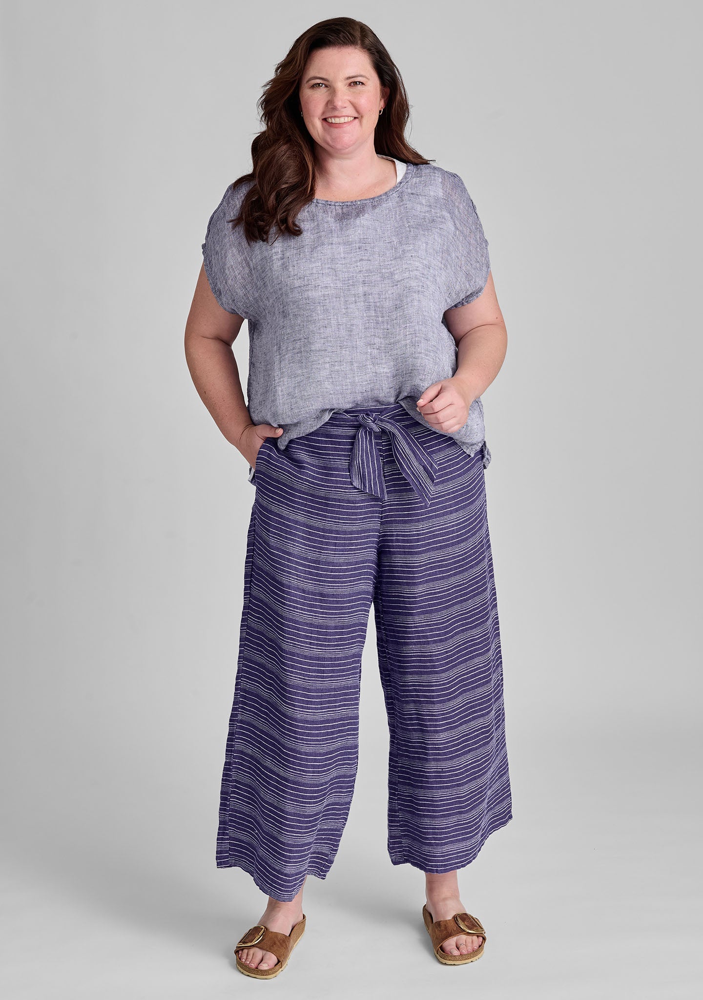 Obi Pant - Linen Tie Pants - FINAL SALE