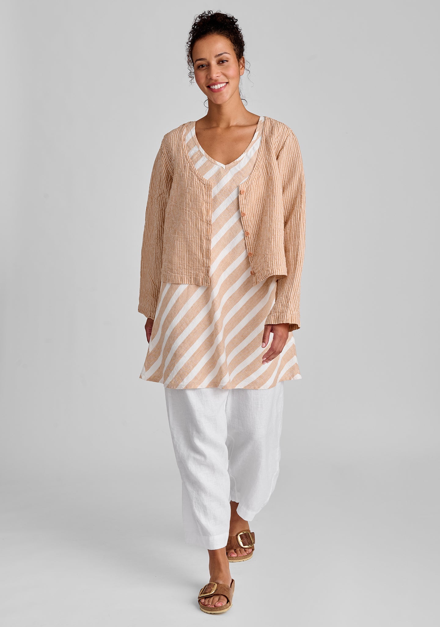 Vee Cardi - Linen Cardigan - FINAL SALE