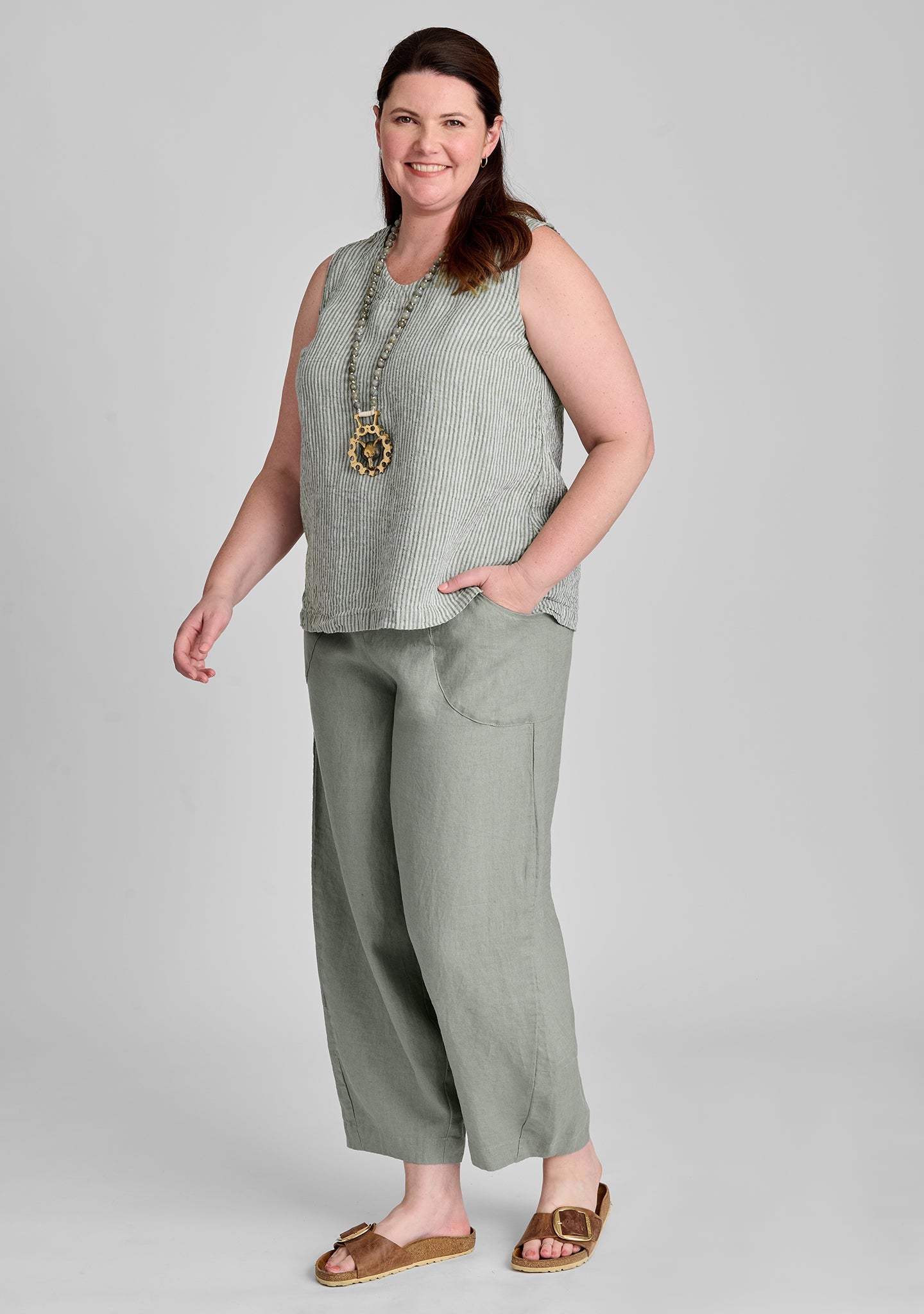 Gem Tank - Linen Tank Top - FINAL SALE