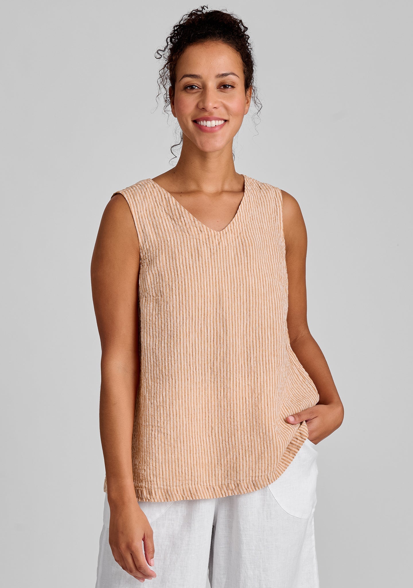 Gem Tank - Linen Tank Top - FINAL SALE