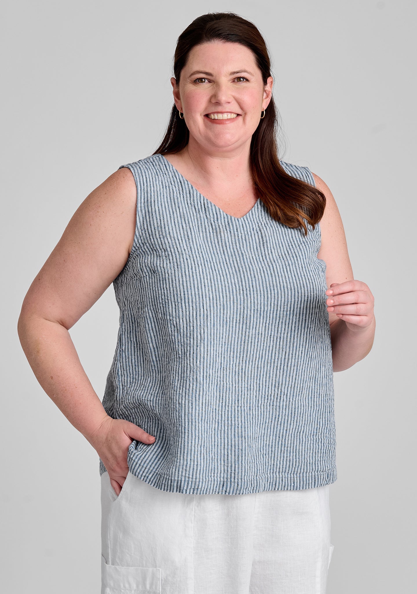 Gem Tank - Linen Tank Top - FINAL SALE