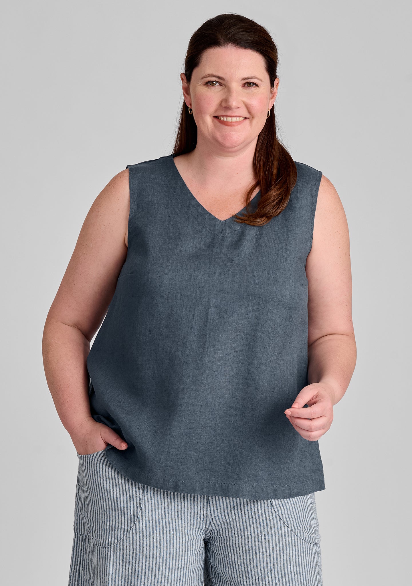 Gem Tank - Linen Tank Top - FINAL SALE