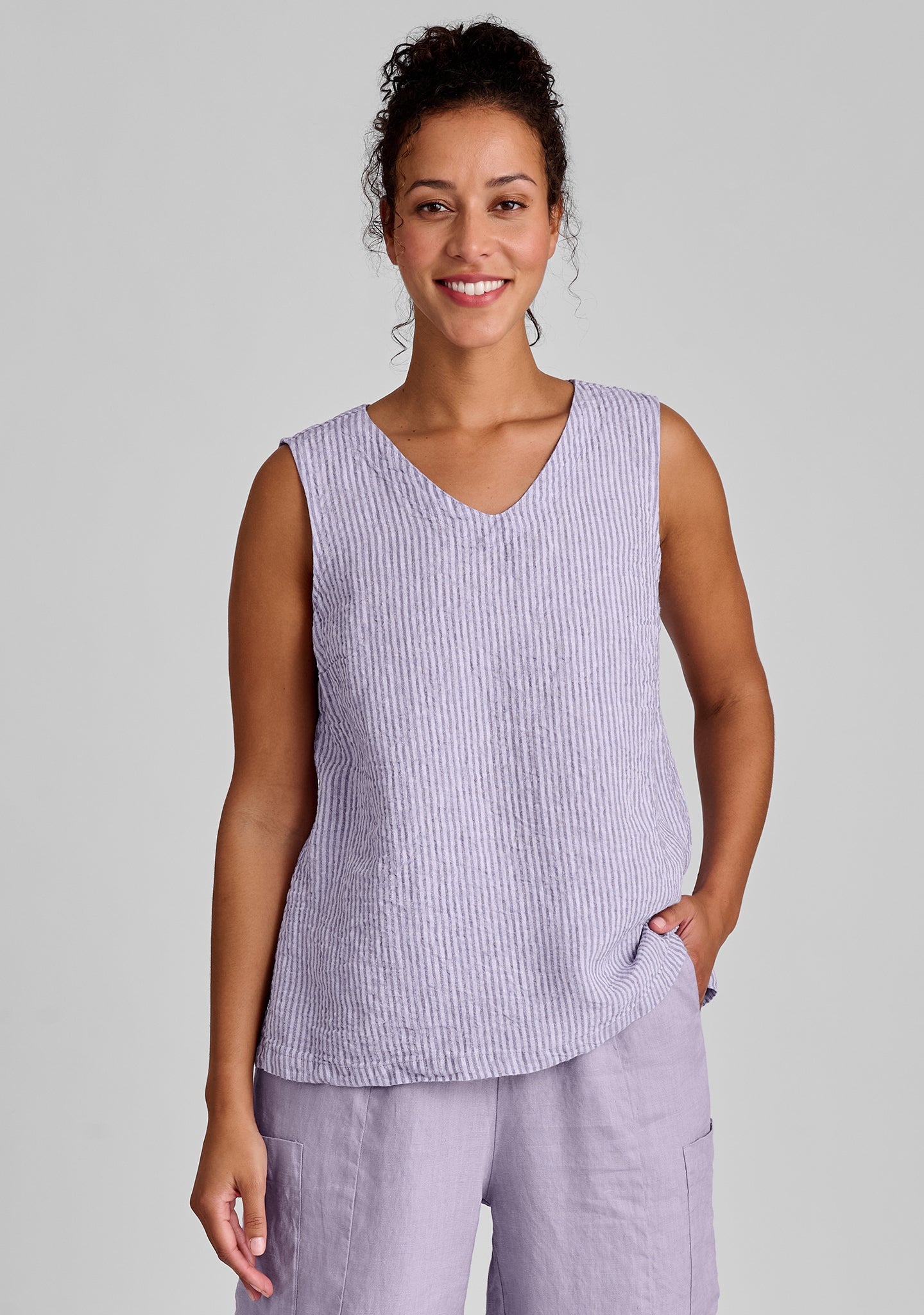 Gem Tank - Linen Tank Top - FINAL SALE