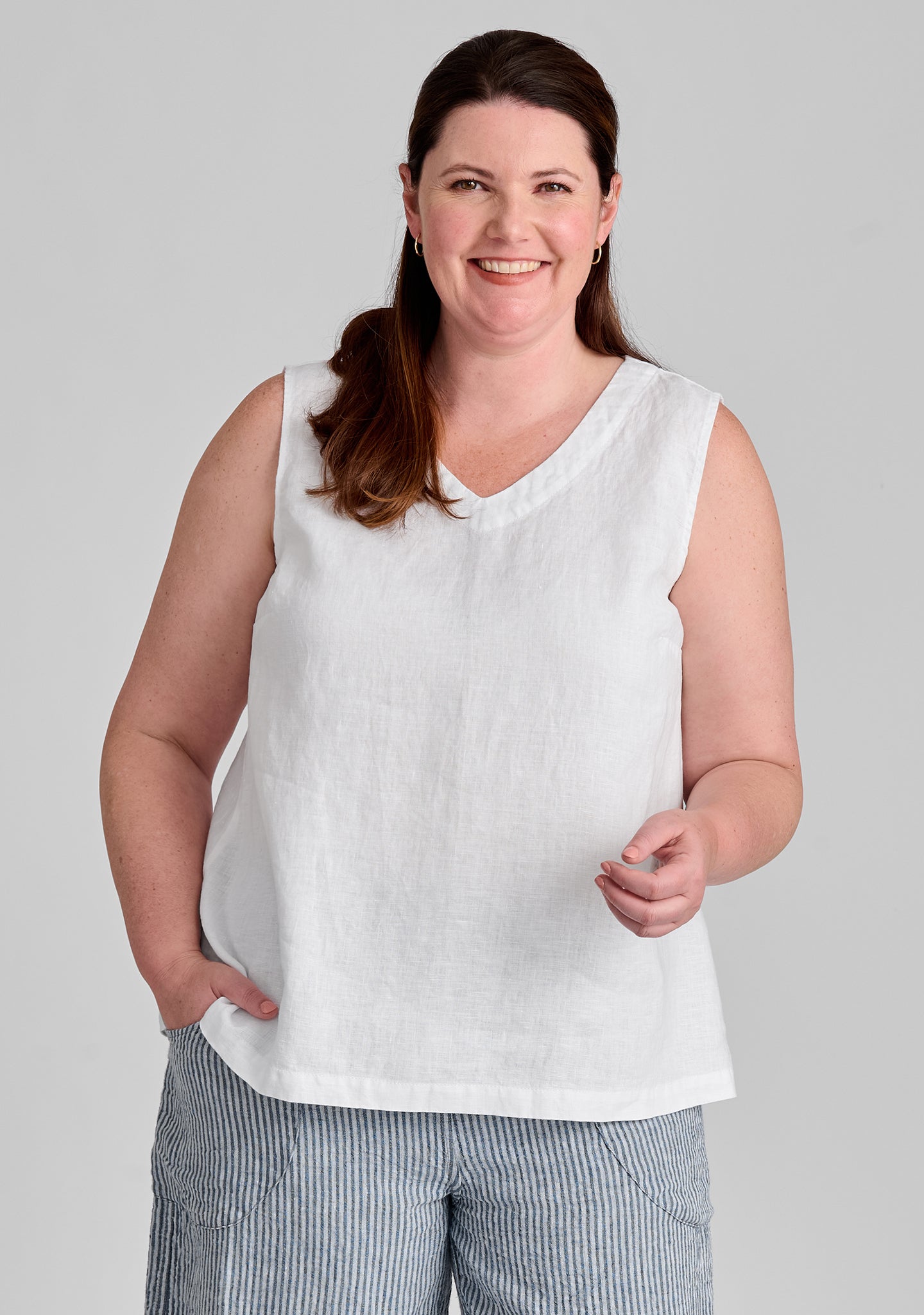 Gem Tank - Linen Tank Top - FINAL SALE