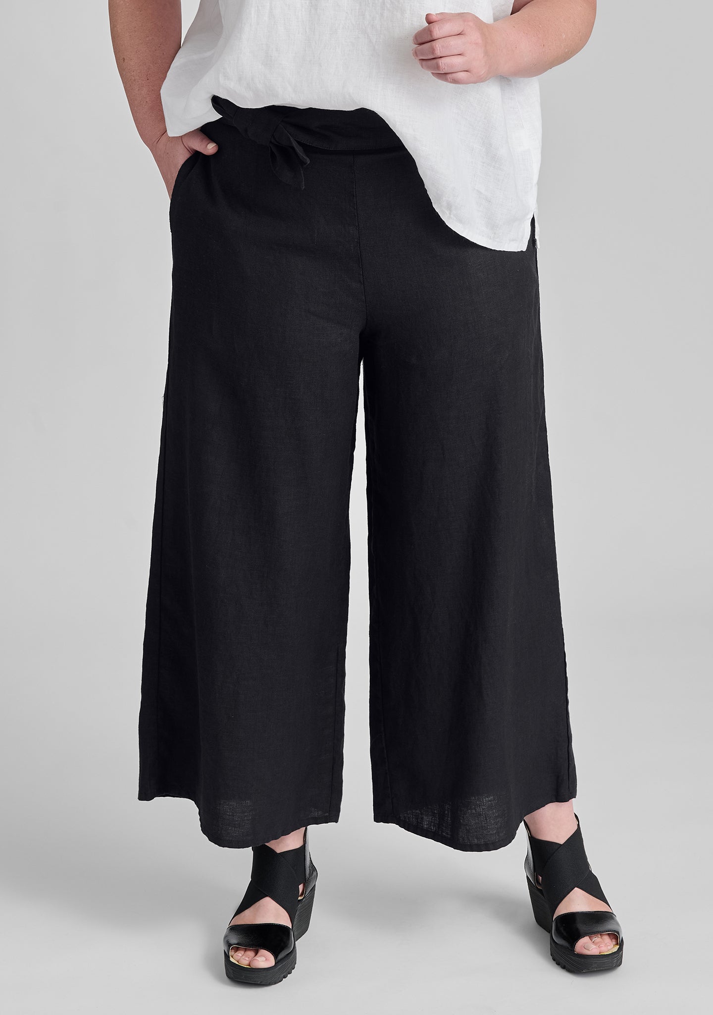 Obi Pant - Linen Tie Pants - FINAL SALE