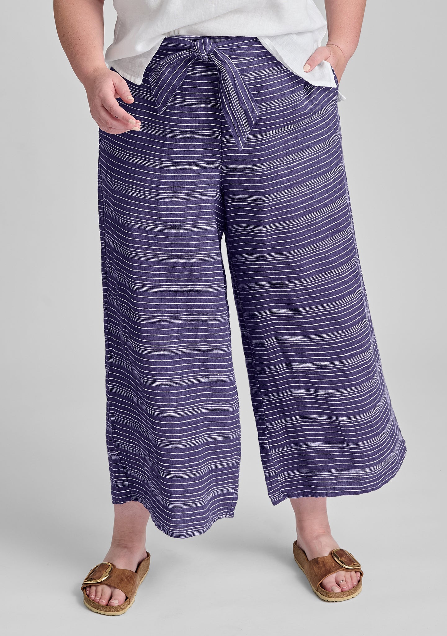 Obi Pant - Linen Tie Pants - FINAL SALE