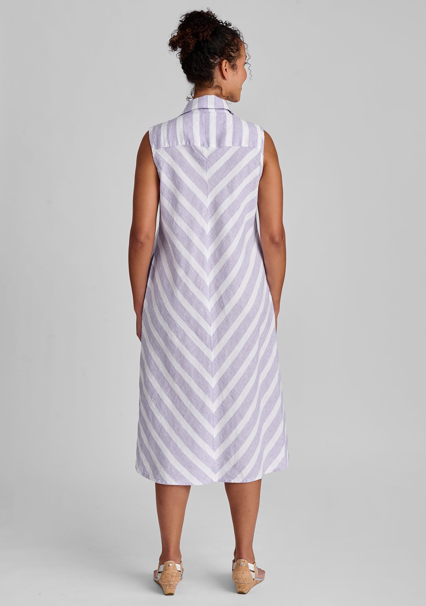 Skyline Dress - Linen Button Down Dress - FINAL SALE