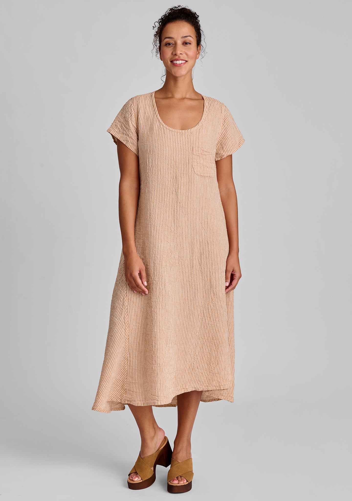 Stretched Top - Linen Shift Dress - FINAL SALE