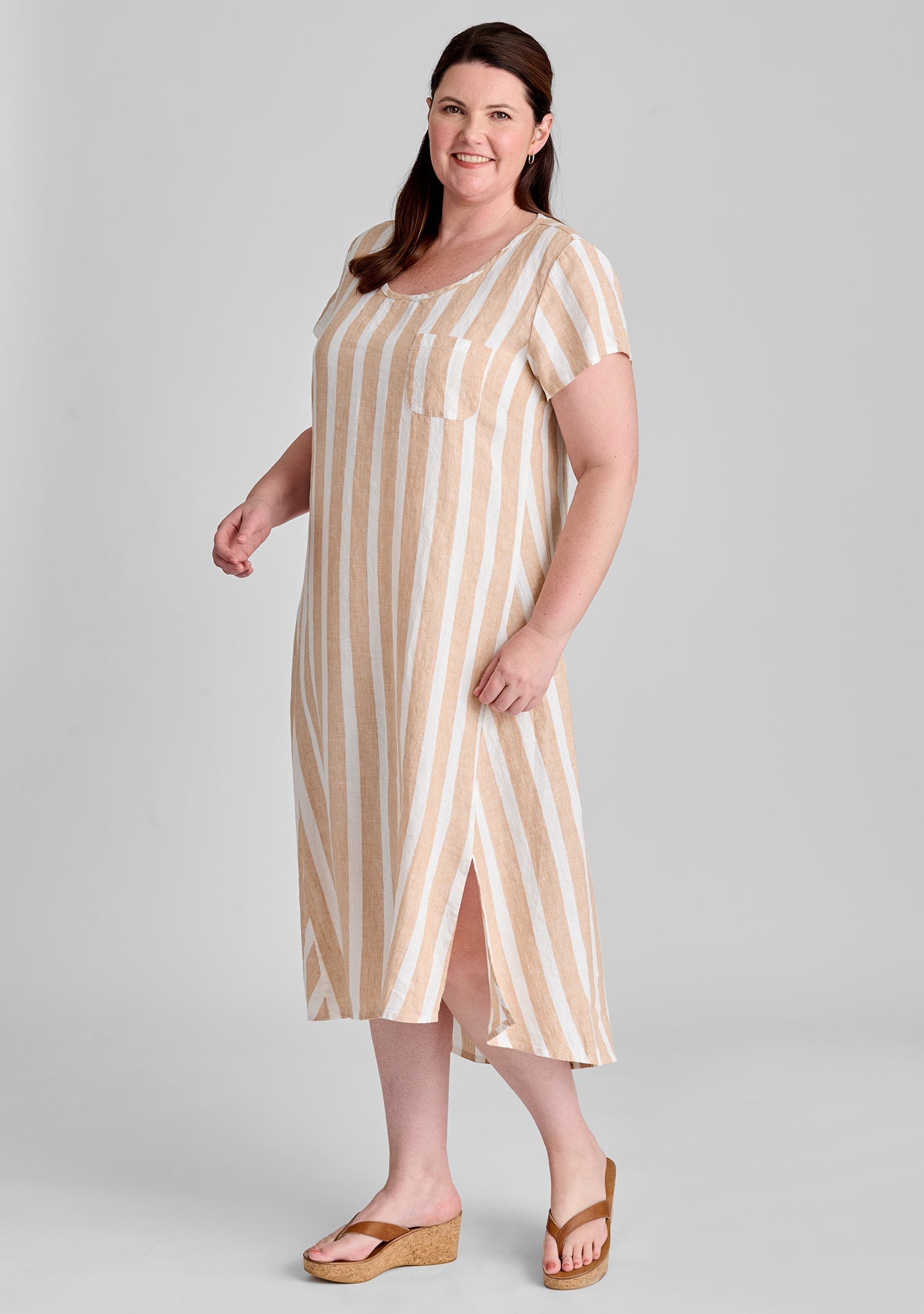 Stretched Top - Linen Shift Dress - FINAL SALE