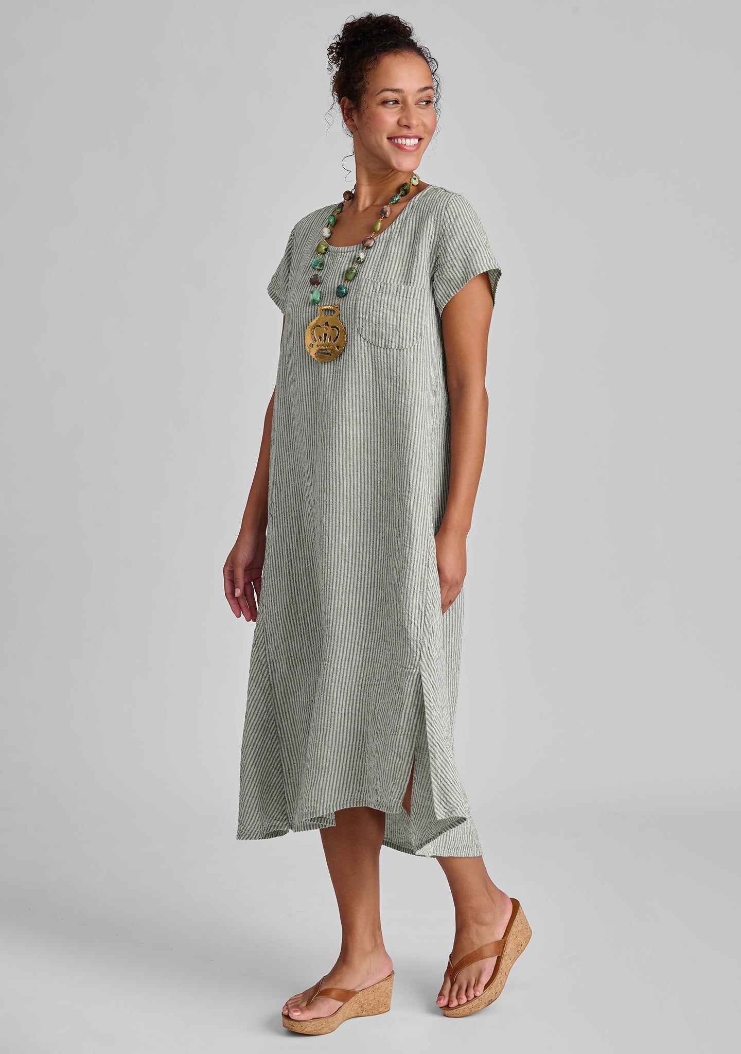 Stretched Top - Linen Shift Dress - FINAL SALE