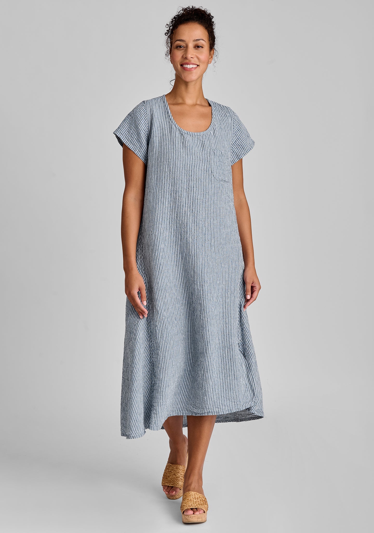 Stretched Top - Linen Shift Dress - FINAL SALE