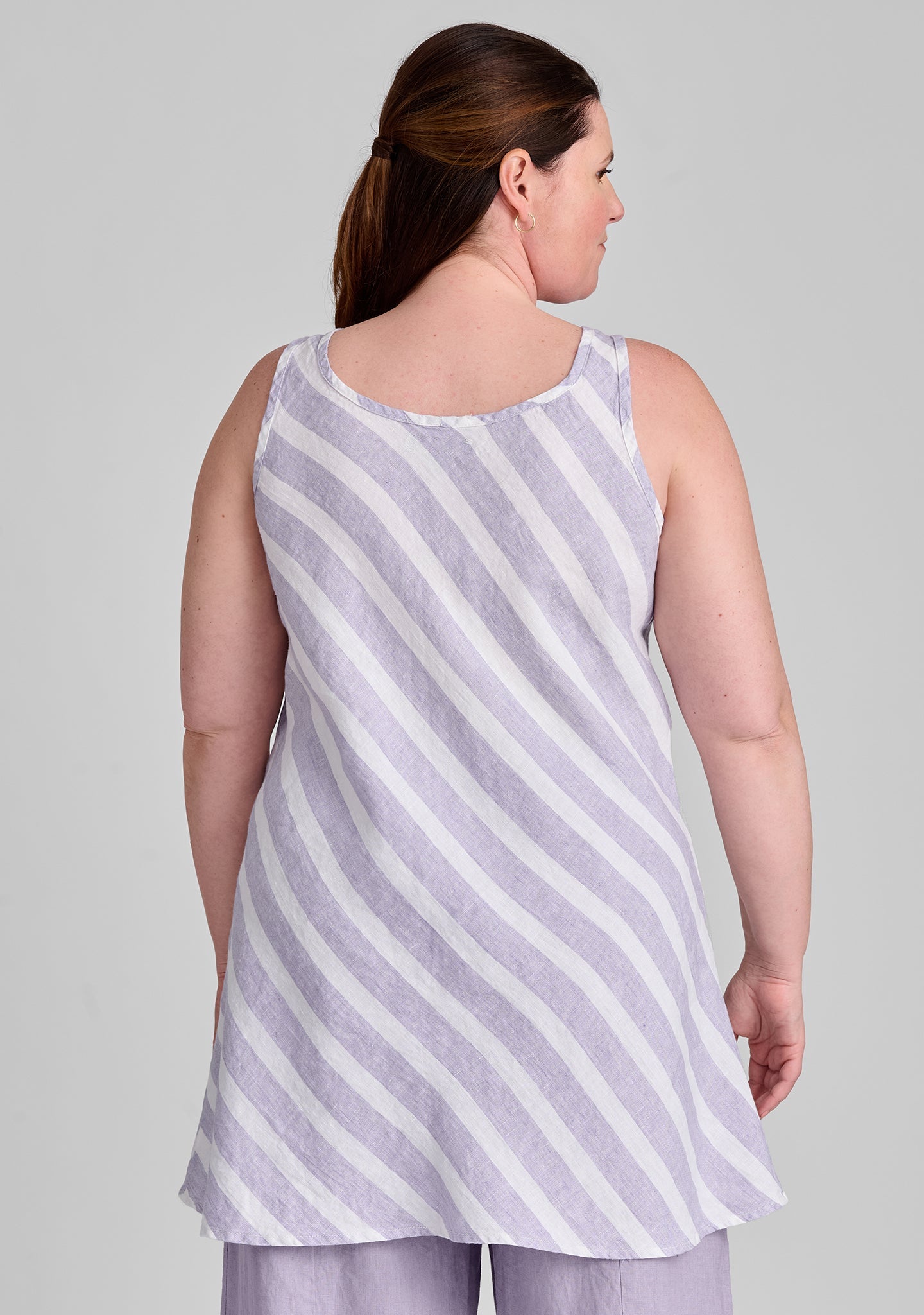 Two Way Bias Tunic - Linen Tank Top - FINAL SALE