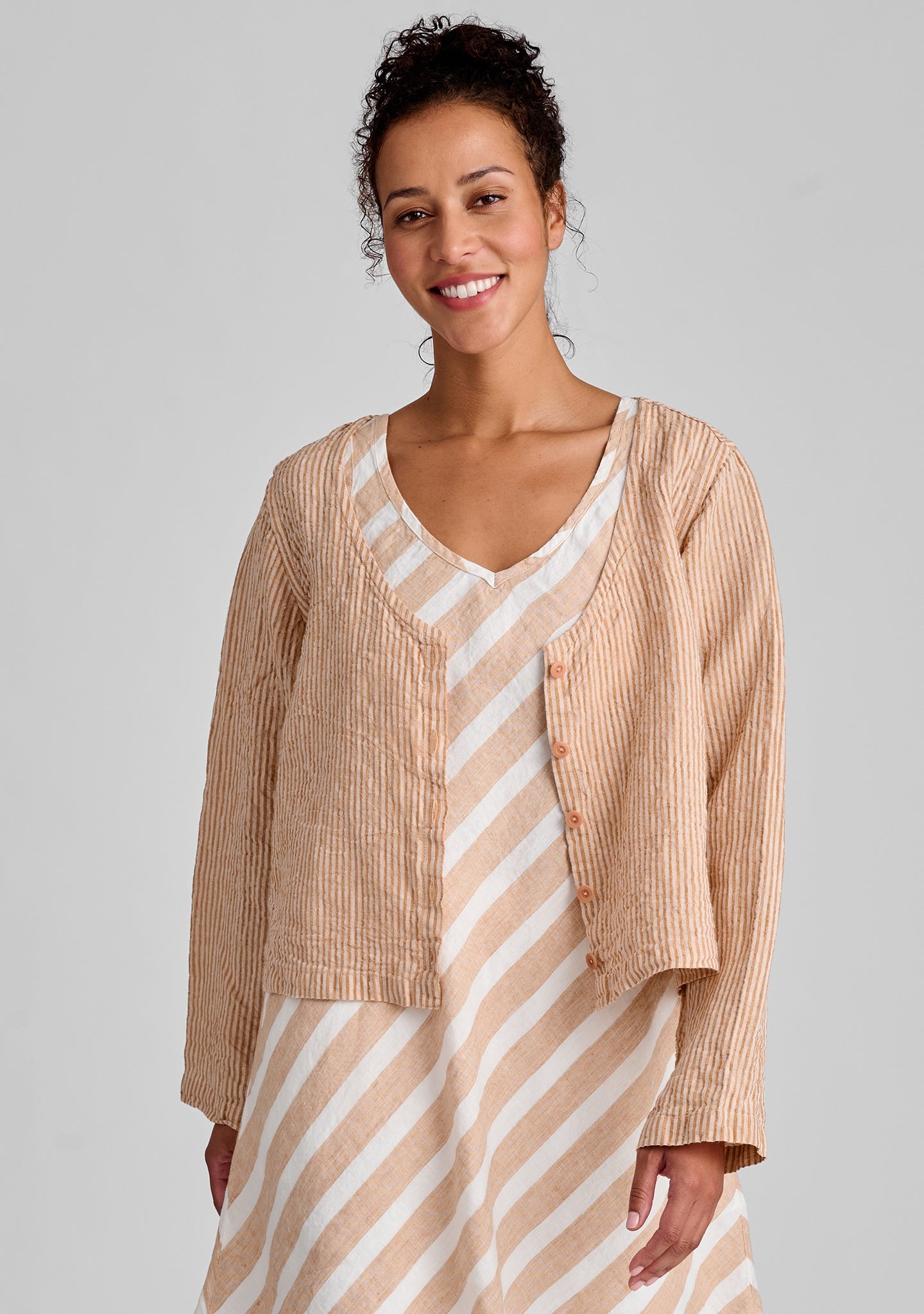 Vee Cardi - Linen Cardigan - FINAL SALE