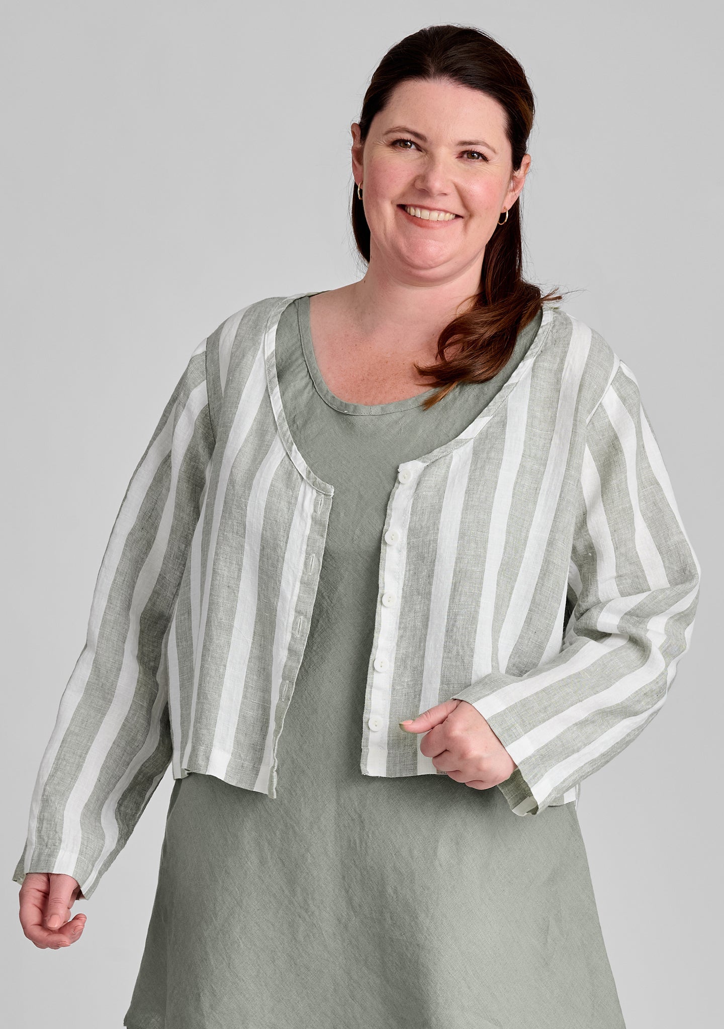 Vee Cardi - Linen Cardigan - FINAL SALE