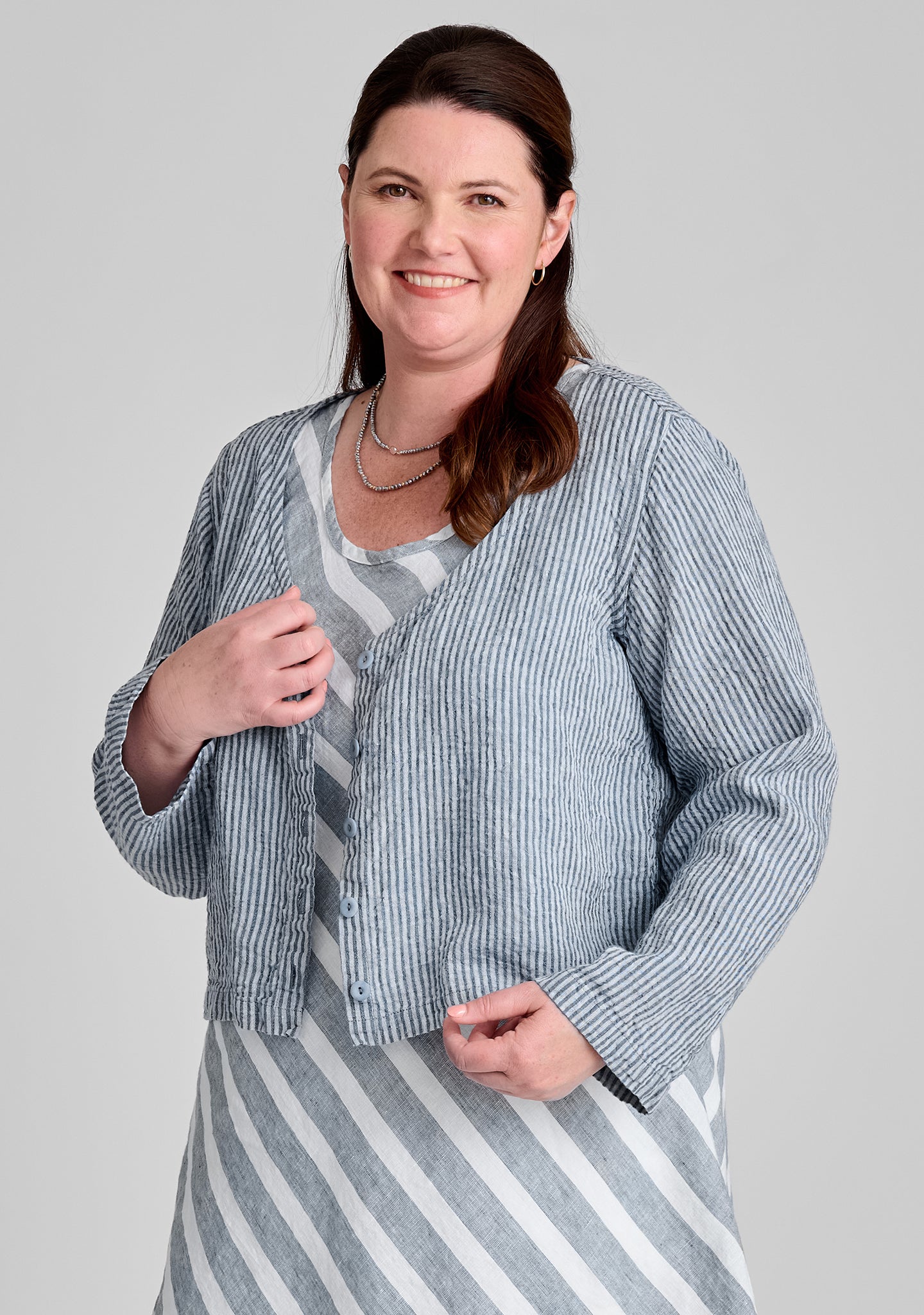 Vee Cardi - Linen Cardigan - FINAL SALE